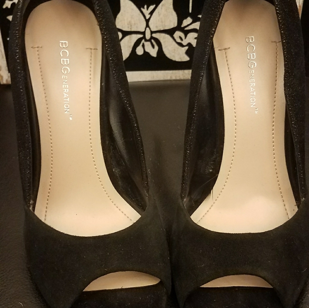 Size 7.5, Black, BCBGeneration Heels